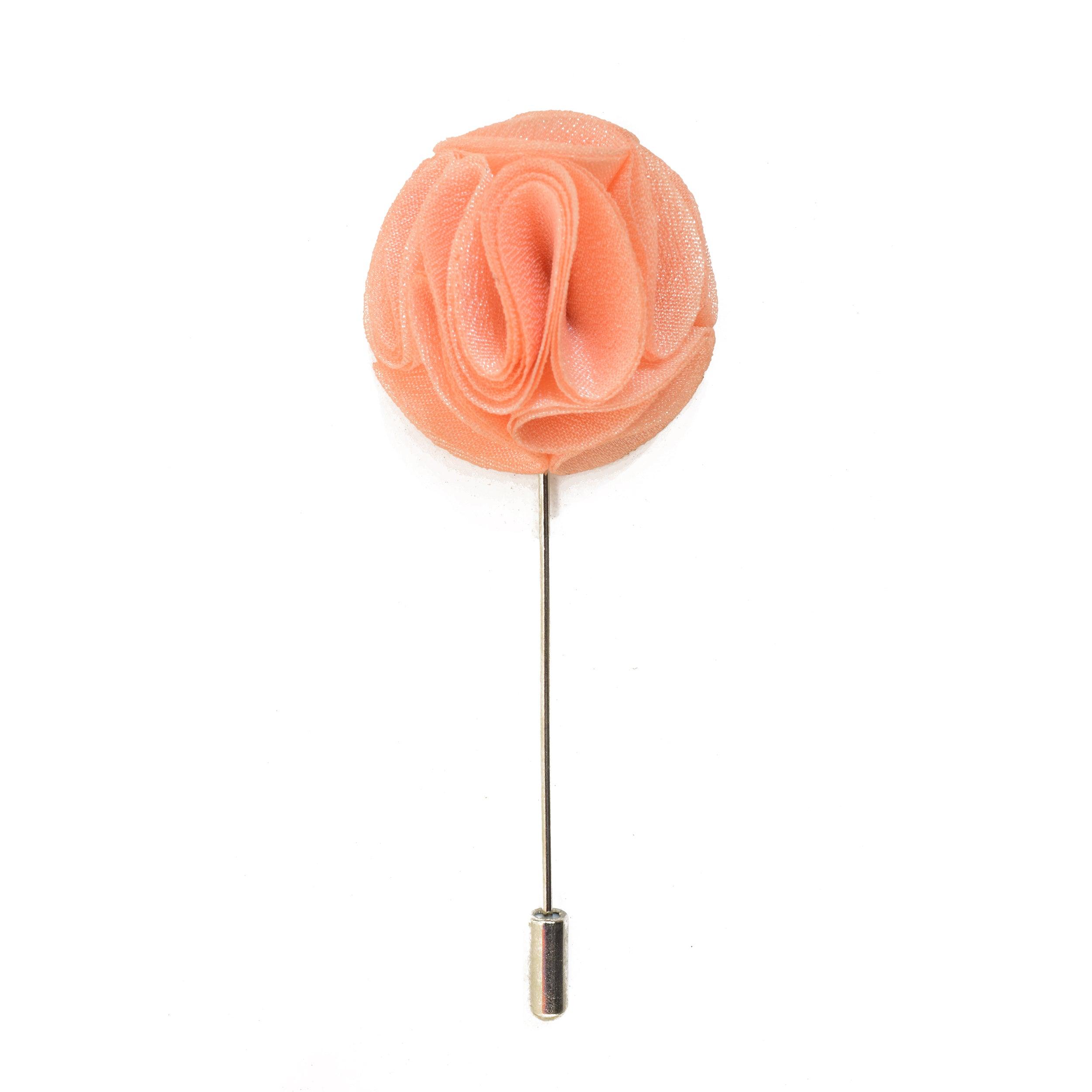 Blossom Lapel Pin - Peach - Suit Lab