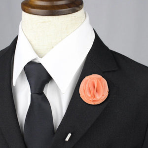 Blossom Lapel Pin - Peach - Suit Lab