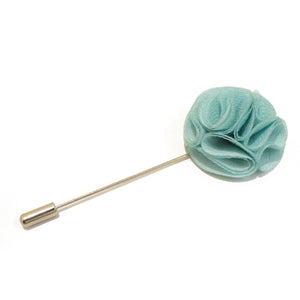 Blossom Lapel Pin - Tiffany Blue