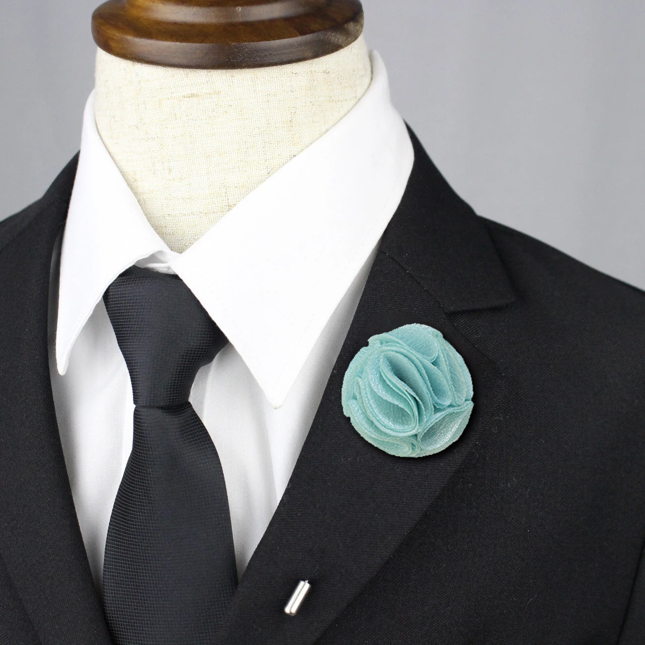 Blossom Lapel Pin - Tiffany Blue