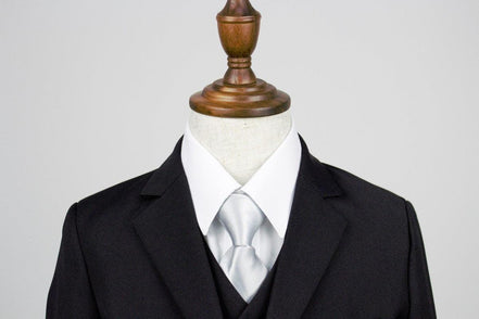 Baby + Boy Ties - Silver - Suit Lab