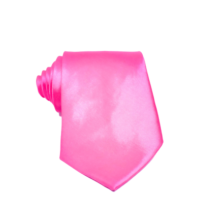 Men's Wide Ties - Fuchsia Pink