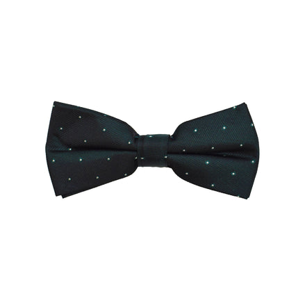 Matching Bow Tie - Emerald Green Micro Polkadot