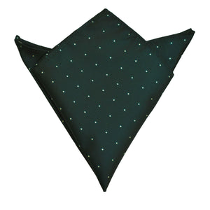 Pocket Square - Emerald Green Micro Polkadot