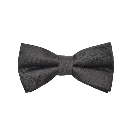 Matching Bow Tie - Black Paisley