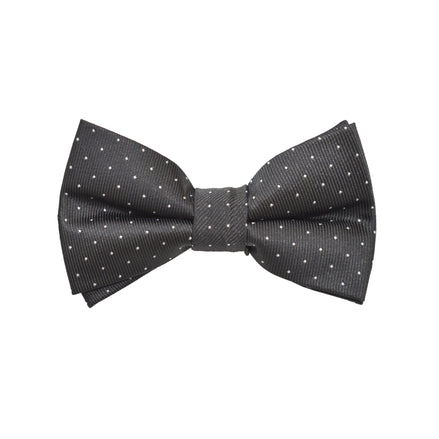 Matching Bow Tie - Black Micro Polkadot