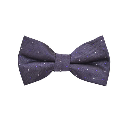 Matching Bow Tie - Purple Micro Polkadot