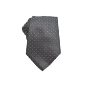 Men's Neck Tie - Black Micro Polkadot