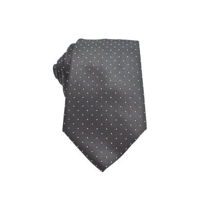 Men's Neck Tie - Black Micro Polkadot