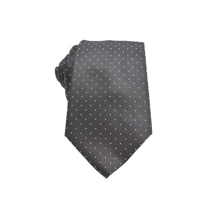 Men's Neck Tie - Black Micro Polkadot