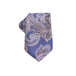Mens Neck Tie - Dusty Pink Paisley