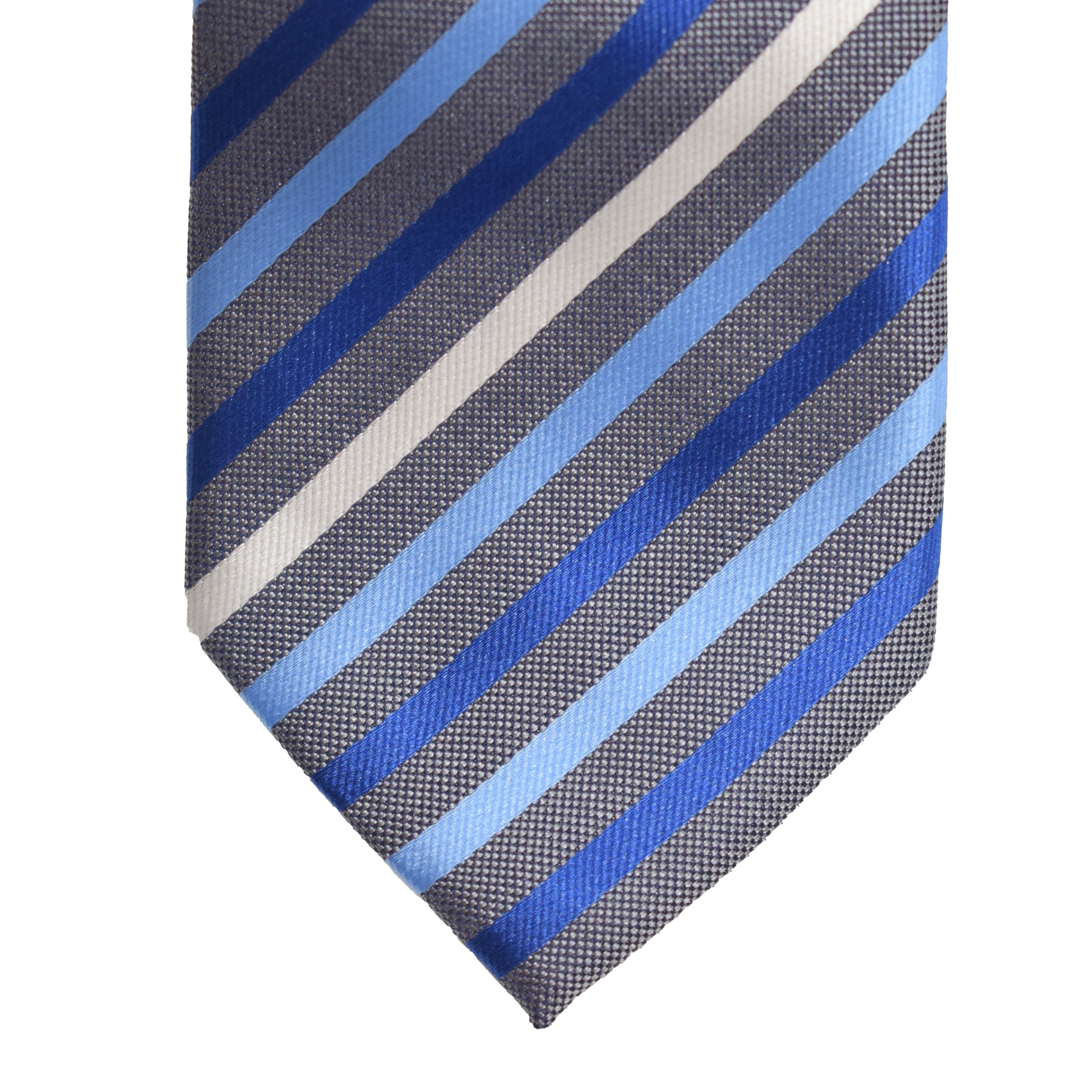 Men's Neck Tie - Blue Multi Stripes