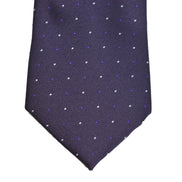 Men's Neck Tie - Purple Micro Polkadot
