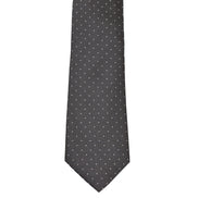 Boys' Tie - Black Micro Polkadot