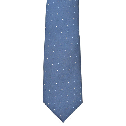 Boys' Tie - Poseidon Blue Micro Polkadot