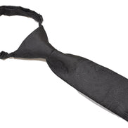 Boys' Tie - Black Paisley