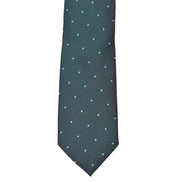 Boys' Tie - Emerald Green Micro Polkadot