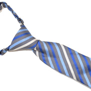 Boys' Tie - Blue Multi Stripes