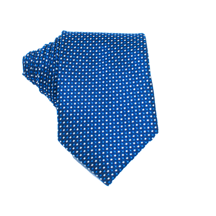 Men's Neck Tie - Dark Navy Checks
