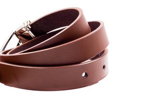 Baby / Boys Leather Belt - Brown Flat - Suit Lab