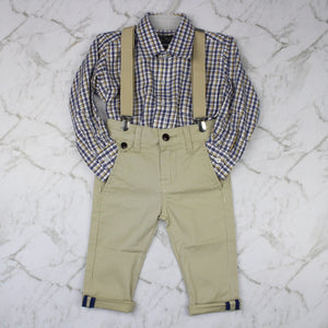 Boys Chino Pants - Sand - Suit Lab