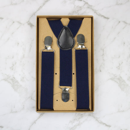 Boys' Suspenders - Navy