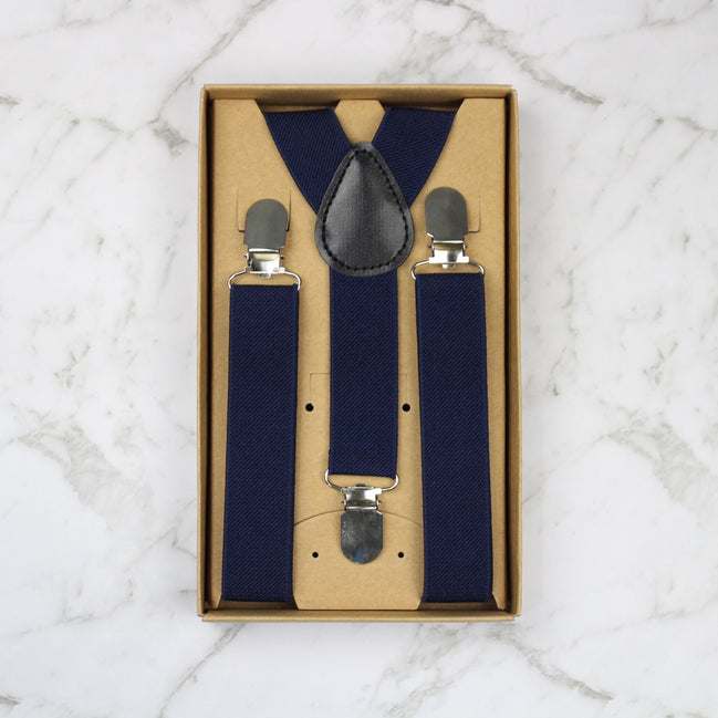 Boys' Suspenders - Navy