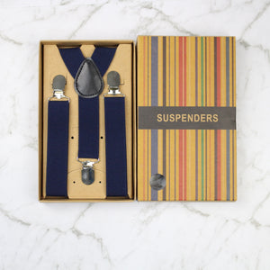 Boys Suspenders - Navy