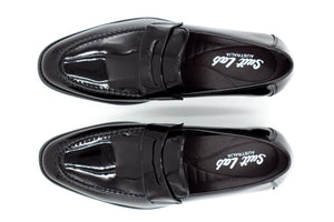 Mens Oslo Loafers - Patent Black - Suit Lab