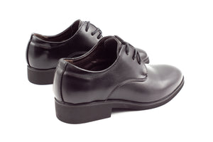 Mens London Derby Shoes - Matte Black