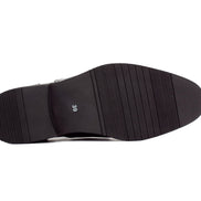 Mens Dublin Brogue Shoes - Black - Suit Lab