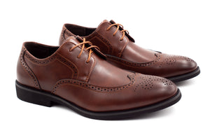 Mens Dublin Brogue Shoes - Brown