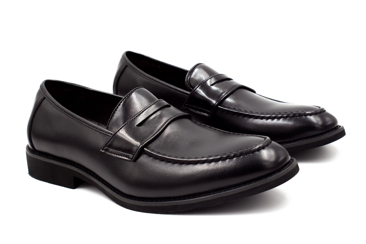 Mens Oslo Loafers - Matte Black - Suit Lab