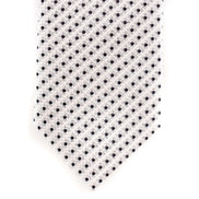 Shiny Silver with Black Polka Dots Skinny Tie - Suit Lab
