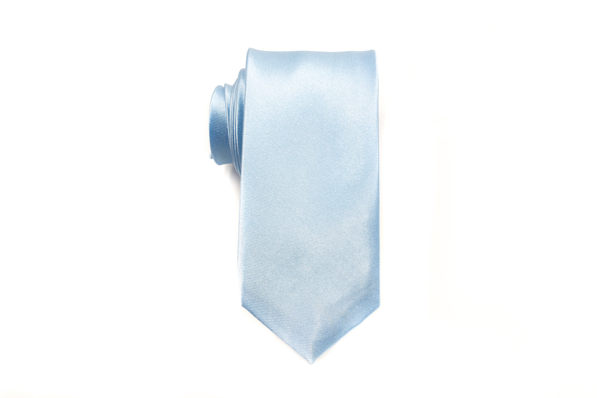 Men Skinny Tie - Light Blue