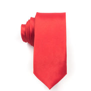 Men's Skinny Ties - Red