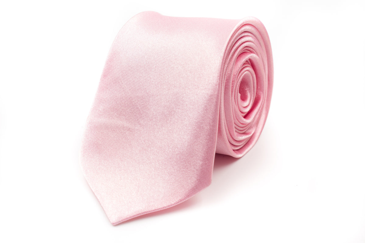Men Skinny Ties - Light Pink