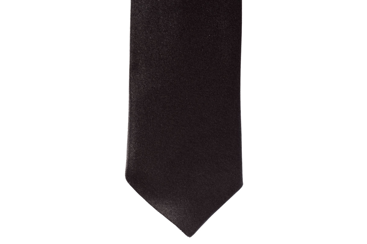 Men Skinny Ties - Black