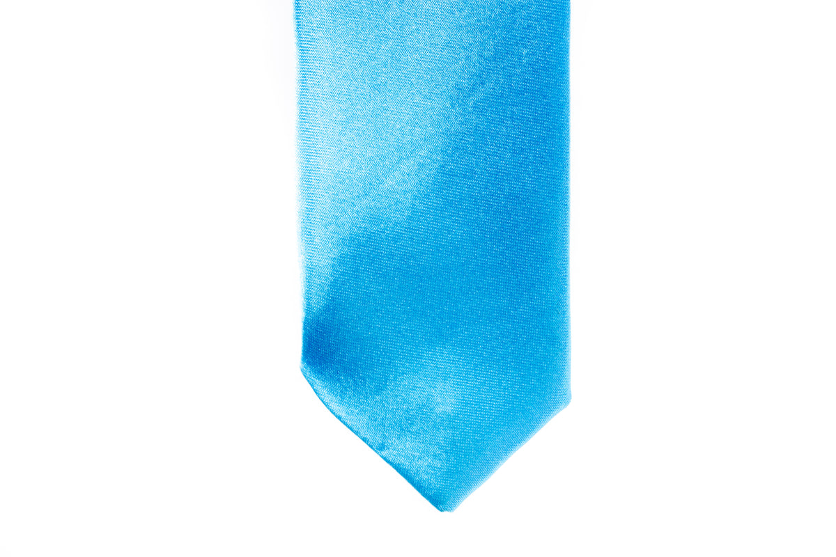 Men Skinny Tie - Aqua