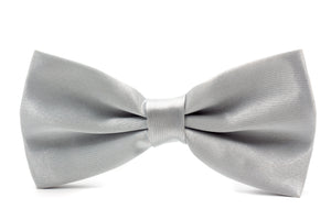Mens Bow Tie - Silver