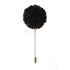 Chrysanthemum Lapel Pin - Black