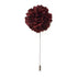 Chrysanthemum Lapel Pin - Burgundy
