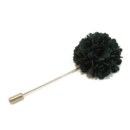 Chrysanthemum Lapel Pin - Emerald Green