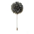 Chrysanthemum Lapel Pin - Grey