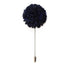 Chrysanthemum Lapel Pin - Dark Navy