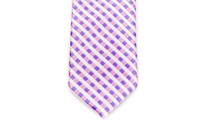 White Mutli Stripe Skinny Tie