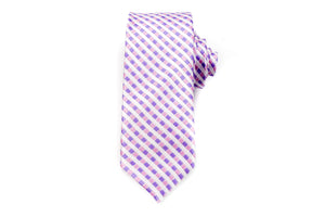 White Mutli Stripe Skinny Tie