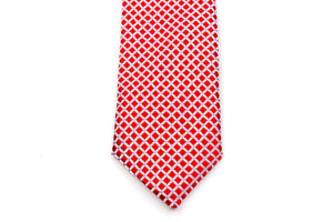 Red Checks Skinny Tie