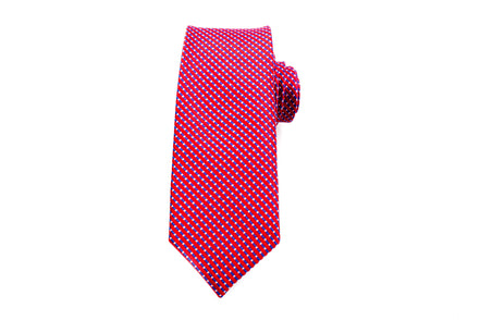 Men's Skinny Tie - Red Multi Stripe