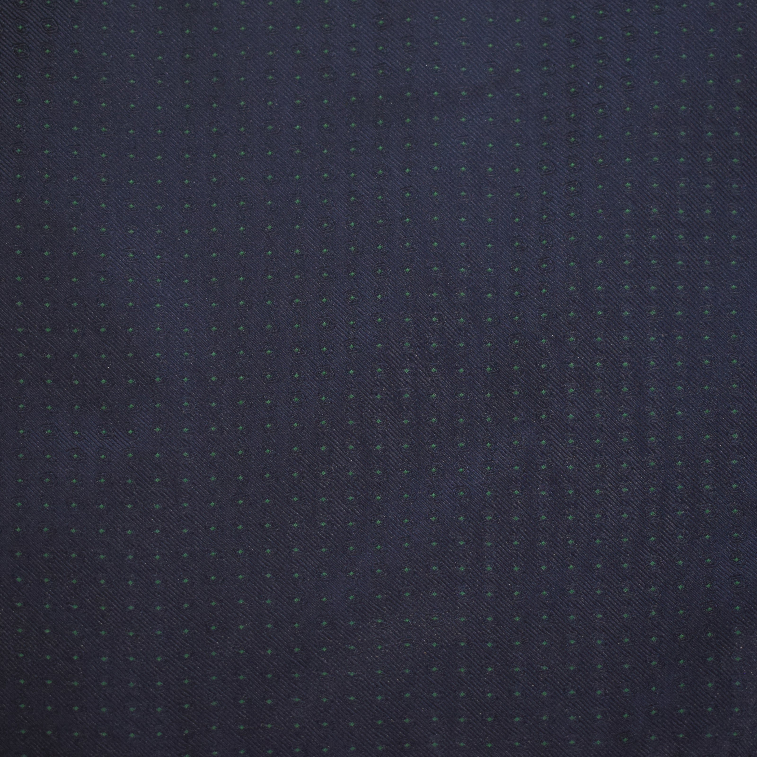 Matching Bow Tie - Navy Green Micro Polkadot